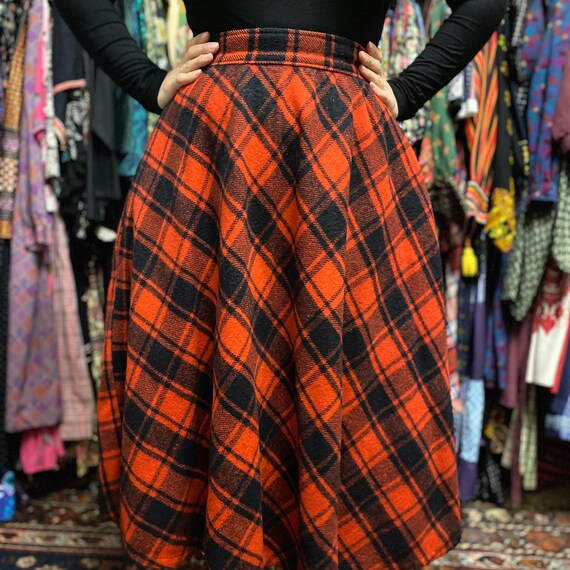 Long plaid skirt for sale online