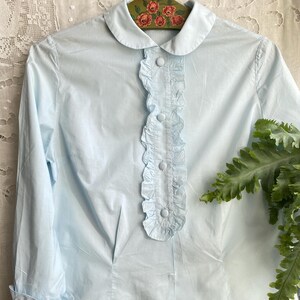 50s Ruffle Blouse - Etsy
