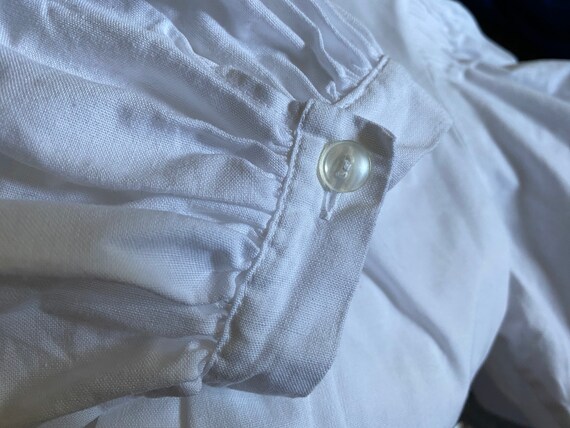 Tostmann Vintage white dirndl blouse balloon slee… - image 7