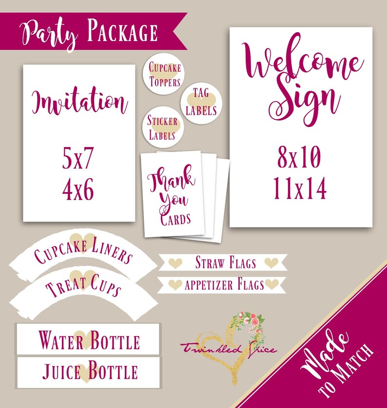 Friends Party Invitation Printables | Etsy