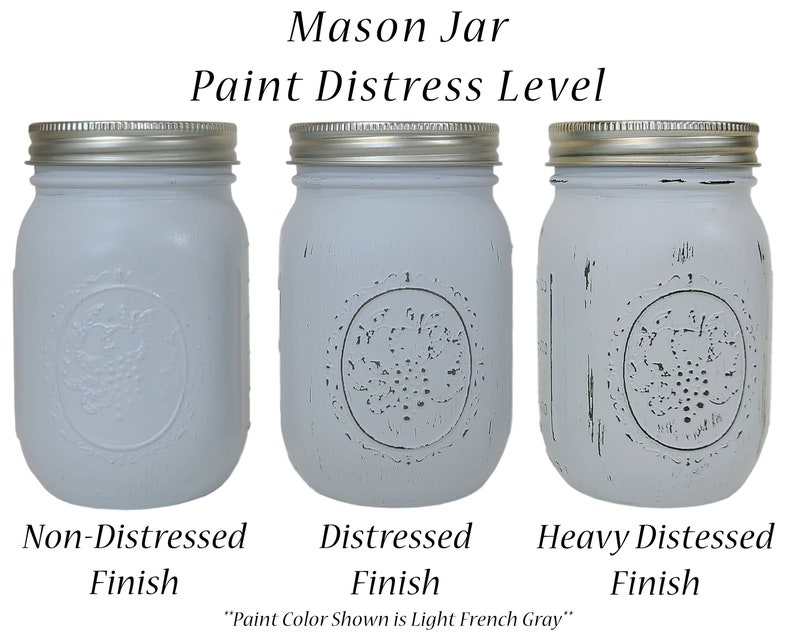 Custom Mason Jar 2 3 4 5 or 6 Piece Painted Jar Set With Etsy