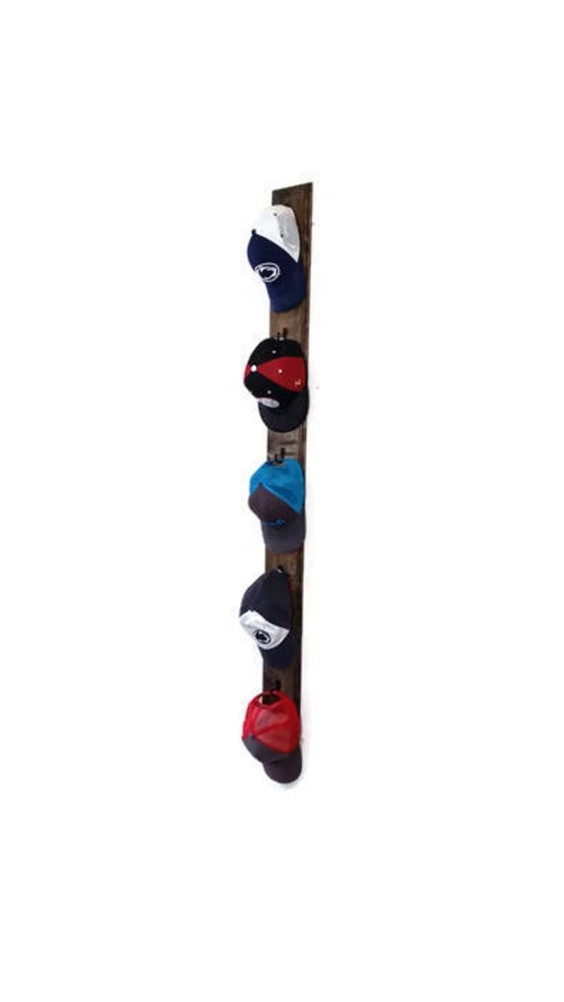 Cottontail Vertical Hat Rack - 20 Stain Colors - Wall Hooks, Home ...