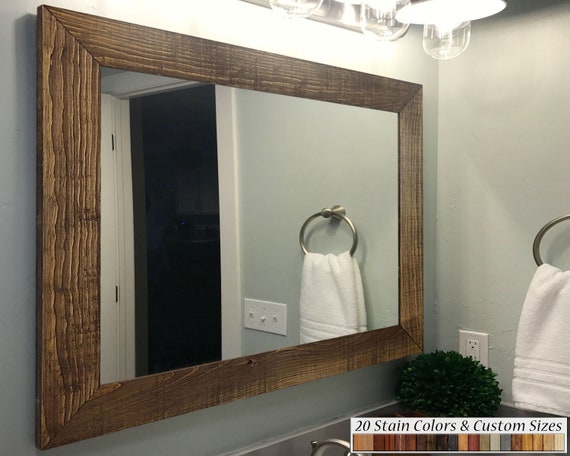 Big rustic mirror deals