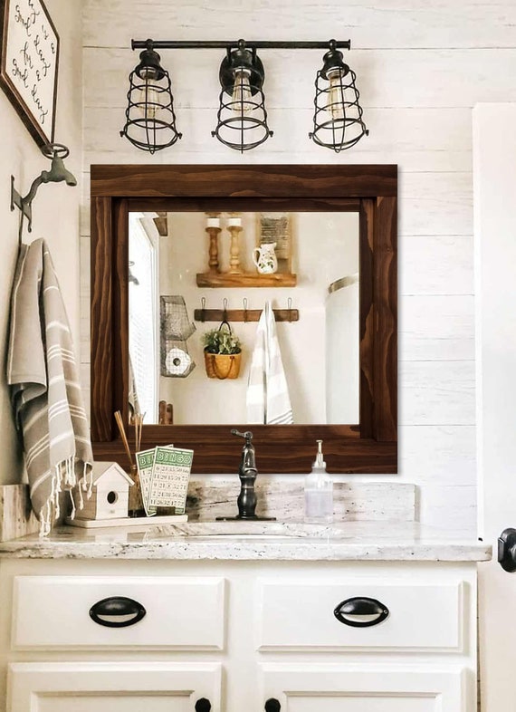Modern rustic mirror discount