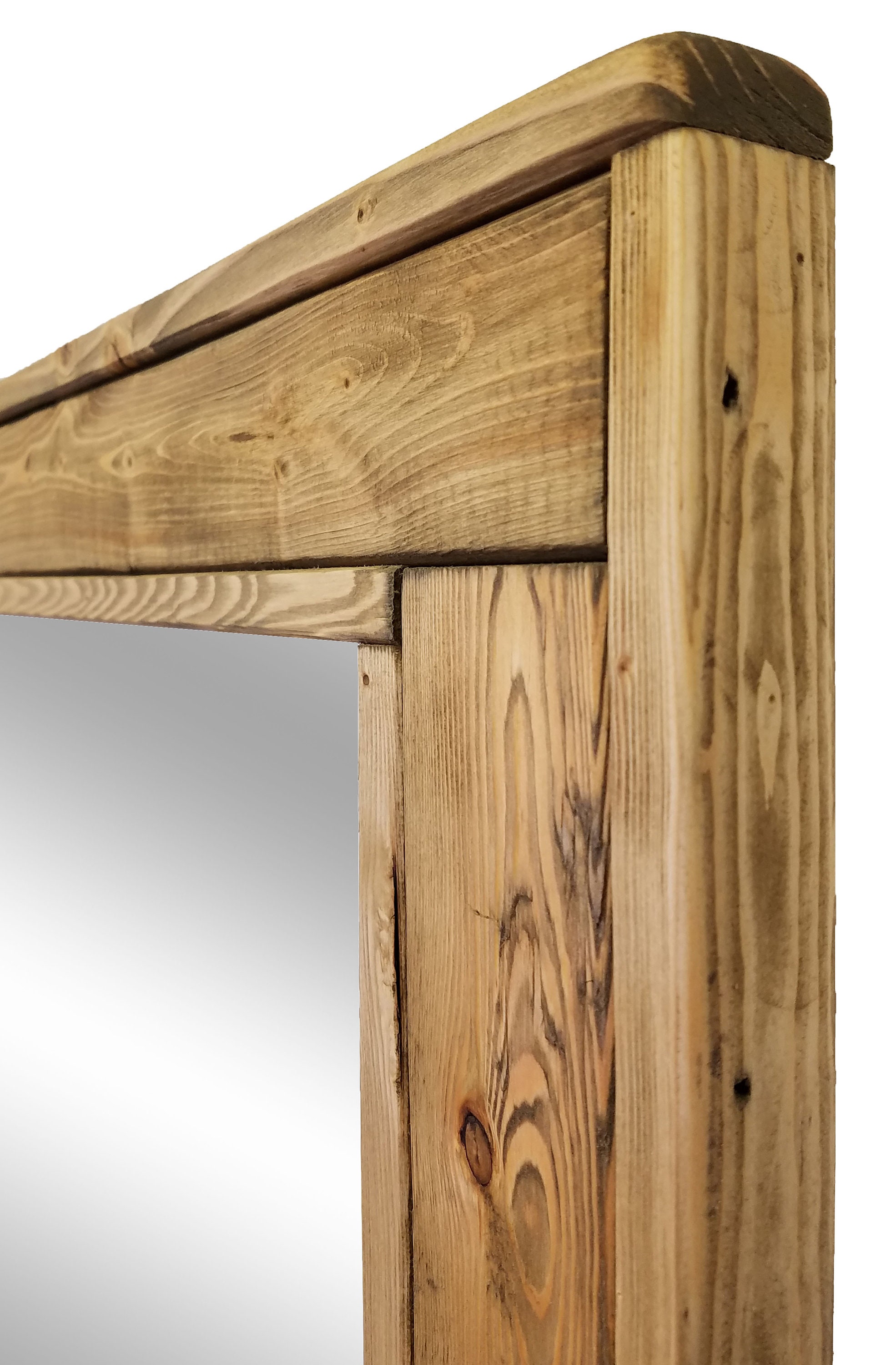 Herringbone Floor Mirror Full Length Floor Decorative Rustic Etsy