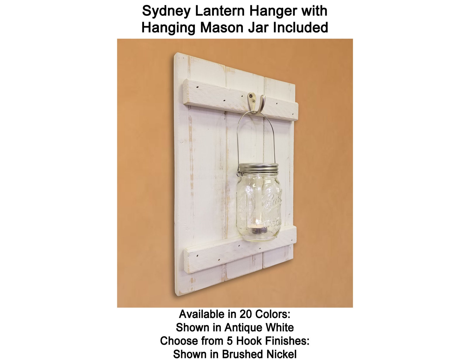 Mason Jar Lantern & Sydney Wall Sconce Lantern Holder Wall Etsy