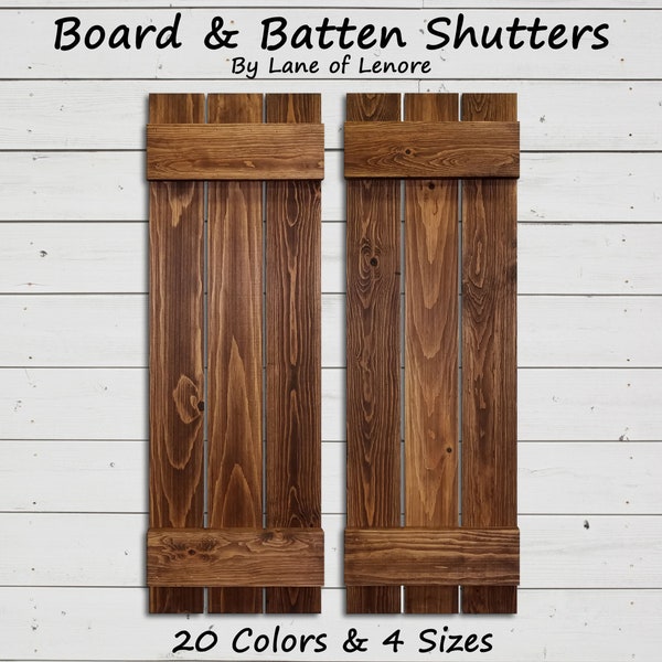 Board and Batten Shutters Etsy