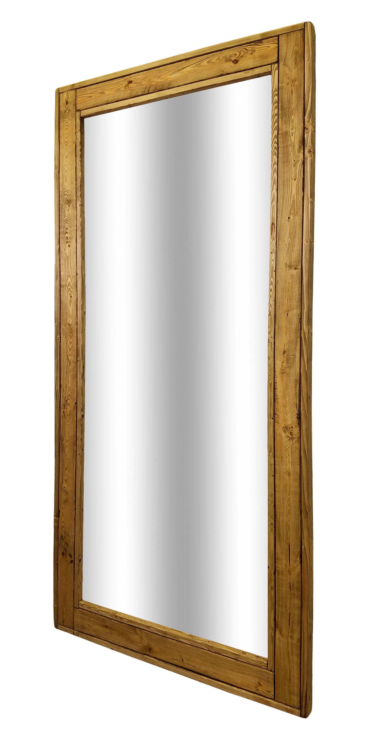 Herringbone Floor Mirror Full Length Floor Decorative Rustic Etsy