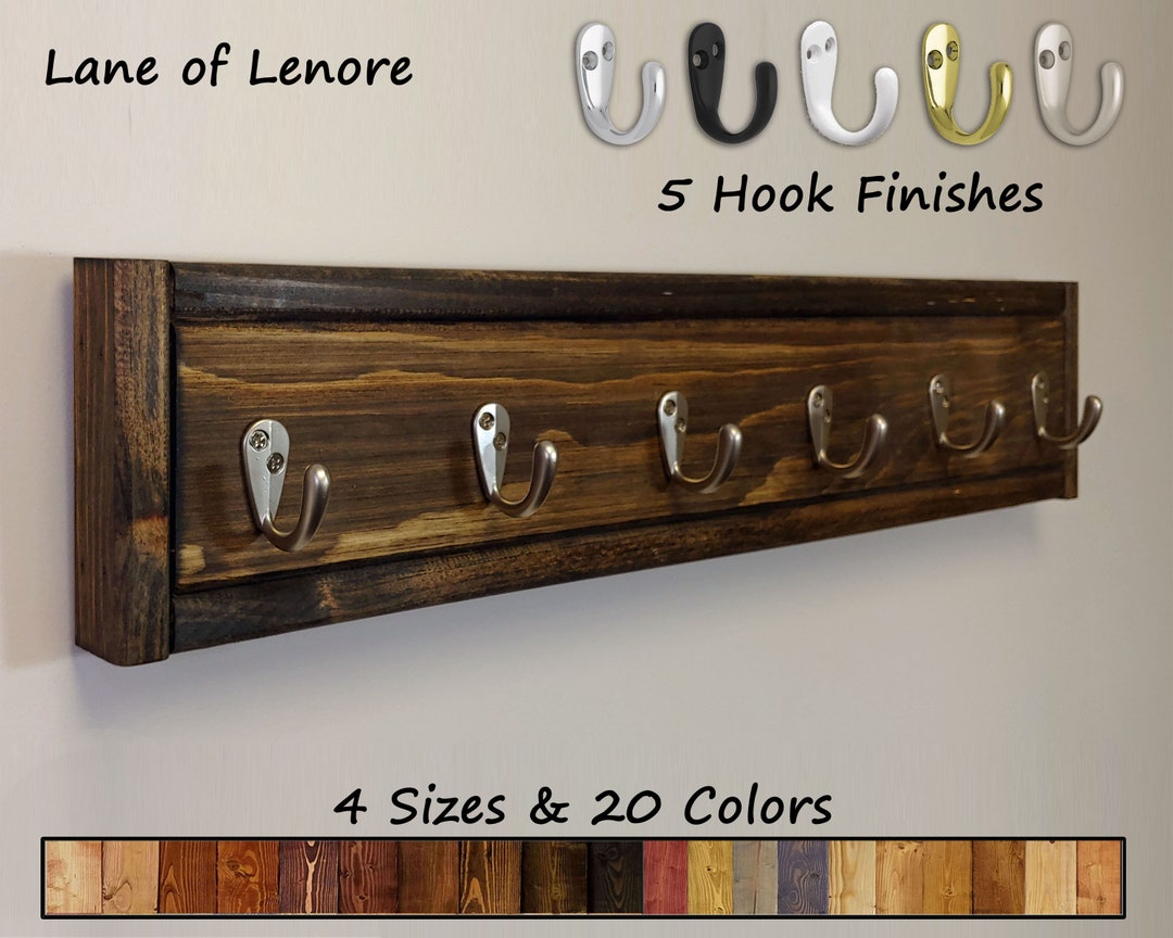 Herringbone Wall Hooks, Wood Hook Rack, Rustic Hook Rack, Farmhouse