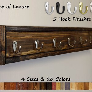 Herringbone Wall Hooks, Wood Hook Rack, Rustic Hook Rack, Farmhouse ...