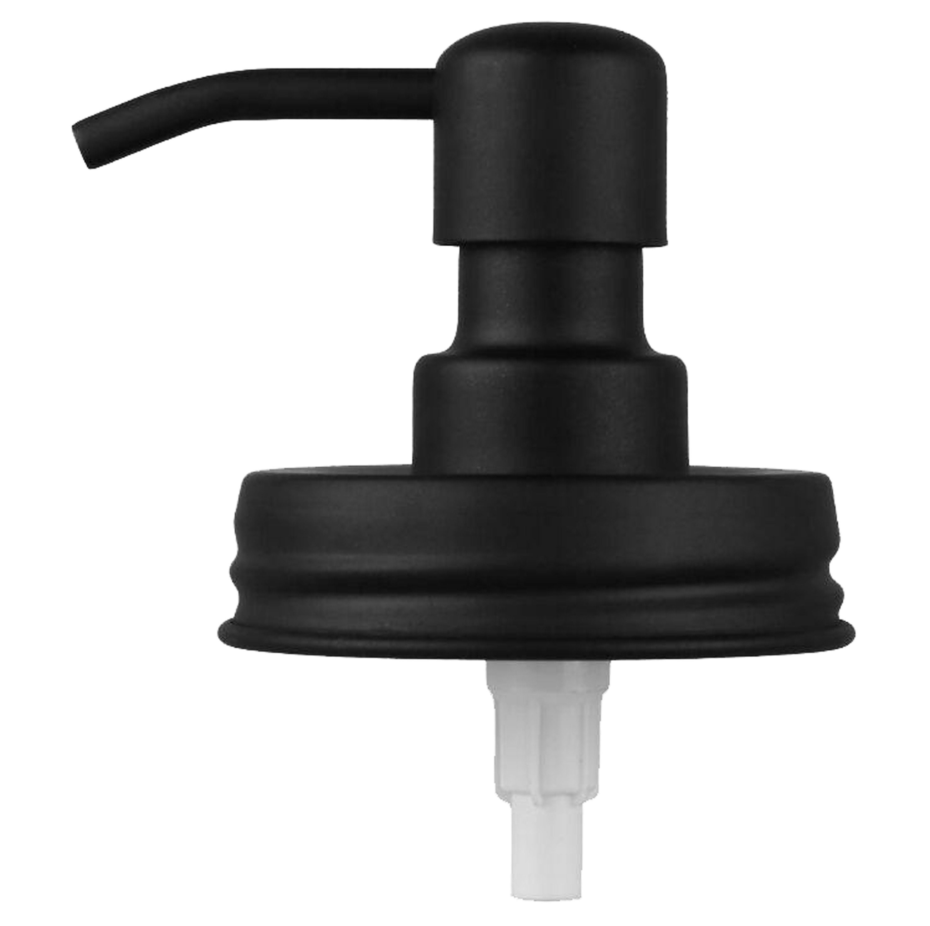 Black Lids Painted Mason Jar Bathroom Set Rustic Farmhouse Etsy