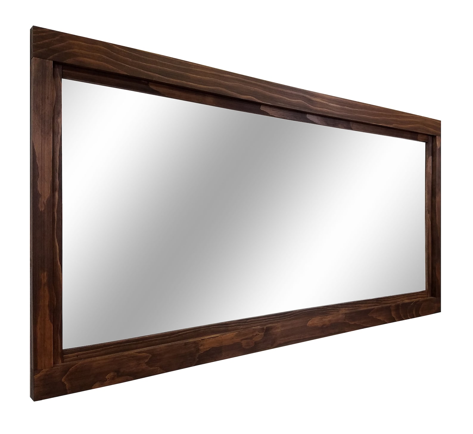 Farmhouse Framed Wall Mirror 20 Stain Colors Vanity Mirror Etsy