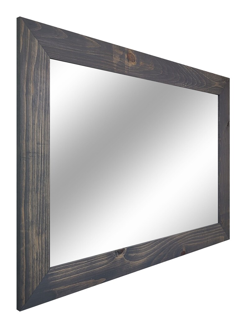 Bathroom Vanity Mirror Shiplap Rustic Wood Framed Mirror 20 Etsy