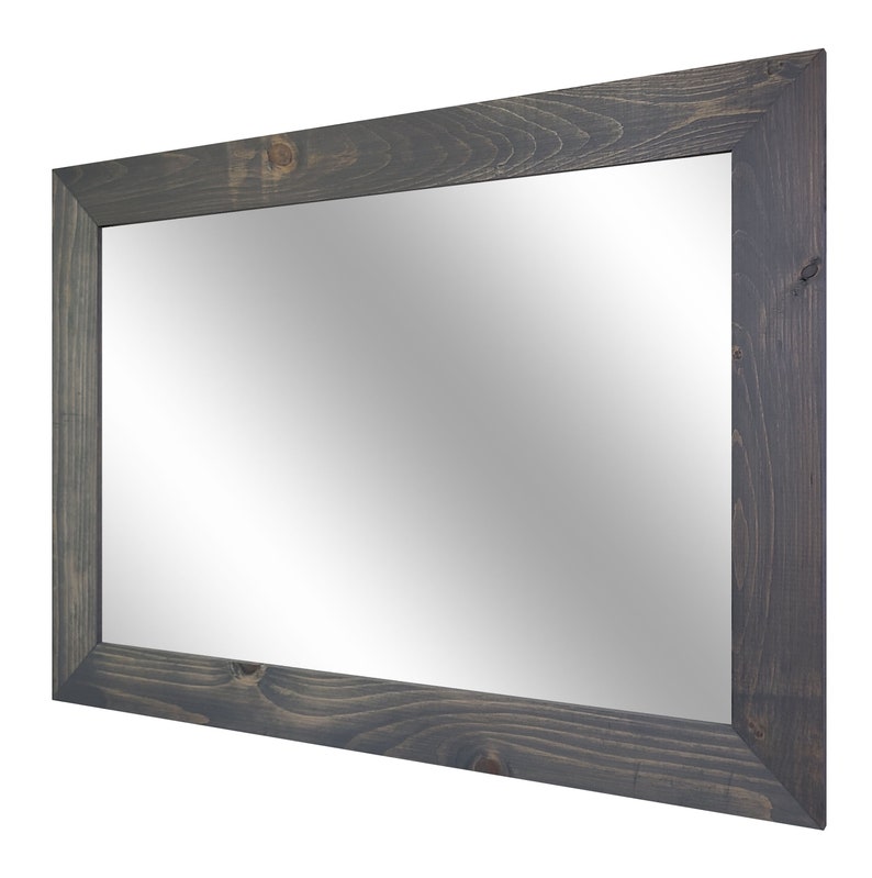 Large Decorative Wall Mirror, Shiplap Rustic Reclaimed Styled Wood