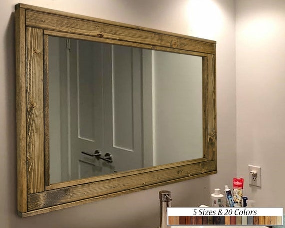 Large framed wall mirror deals