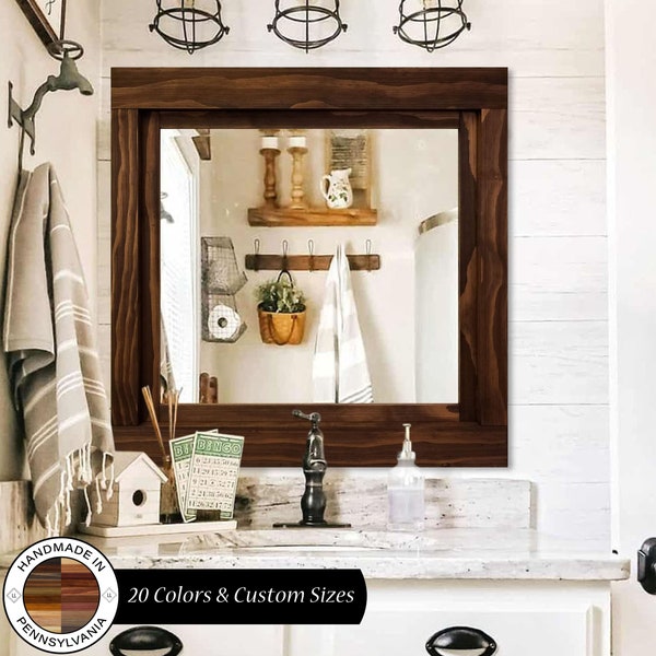 Barn Door Vanity Mirror - Etsy
