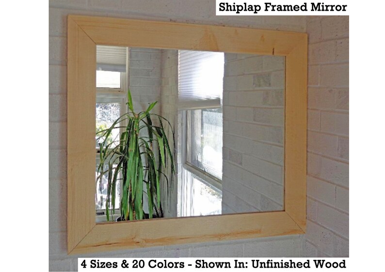 Shiplap Large Wooden Framed Mirror Available In 4 Sizes And 20 Shiplap Large Wooden Framed Mirror
