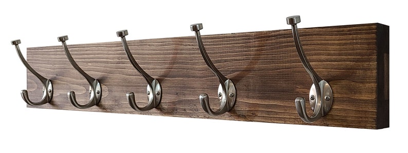 West Gate Farmhouse Bathroom Towel Hooks, Bathroom Wall Decor, Decorative Wall Hooks, Flush Mount - Available in 20 Colors - Special Walnut image 9