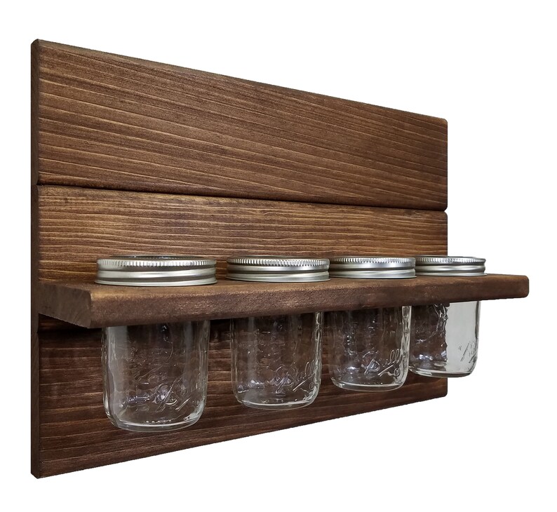 Fairfield Mason Jar Wall Organizer Set Mason Jar Decor Etsy