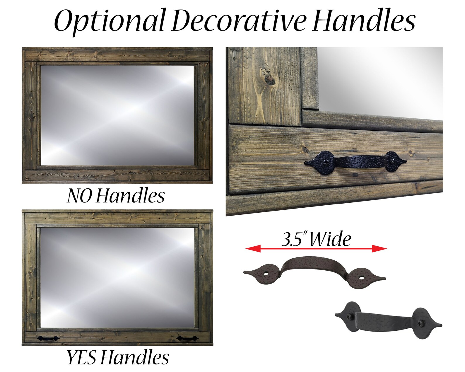 Rustic Bathroom Vanity Mirror Herringbone Reclaimed Styled Etsy