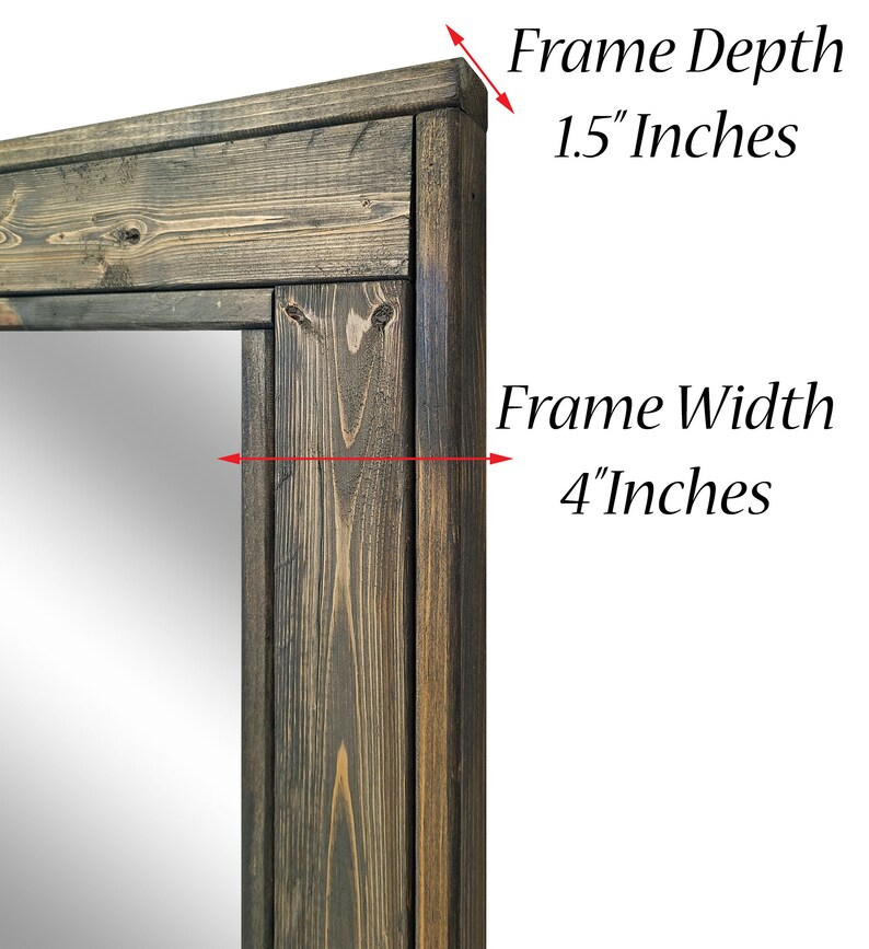 Rustic Bathroom Vanity Mirror Herringbone Reclaimed Styled Etsy