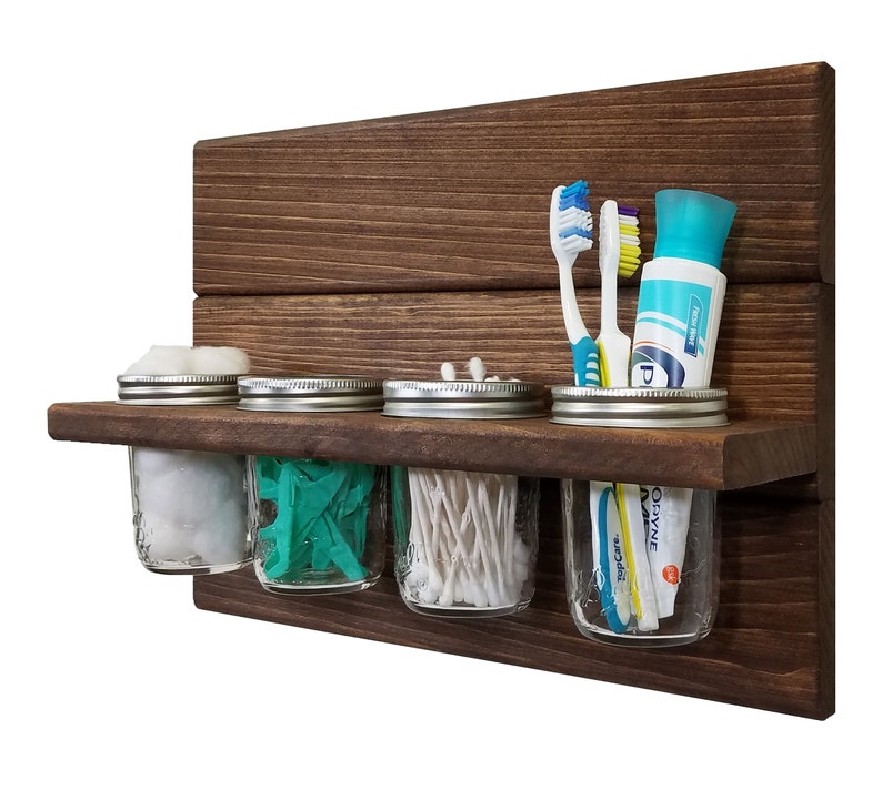 Fairfield Mason Jar Wall Organizer Set Mason Jar Decor Etsy