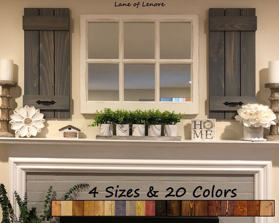 Board Batten Shutters Interior Window Shutters Farmhouse Etsy