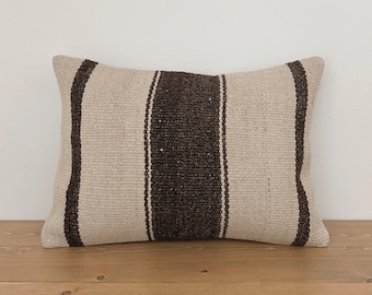 The Kilim  14 x 20" Pillow Cover, Kilim Pillow Cover, Turkish Pillow, Kilim Rug Pillow, Rustic Pillow, Neutral Pillow, Ranch style pillow