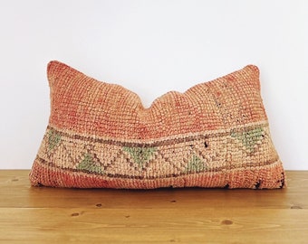 Moroccan Rug Lumbar Pillow Case | Moroccan Pillow Case