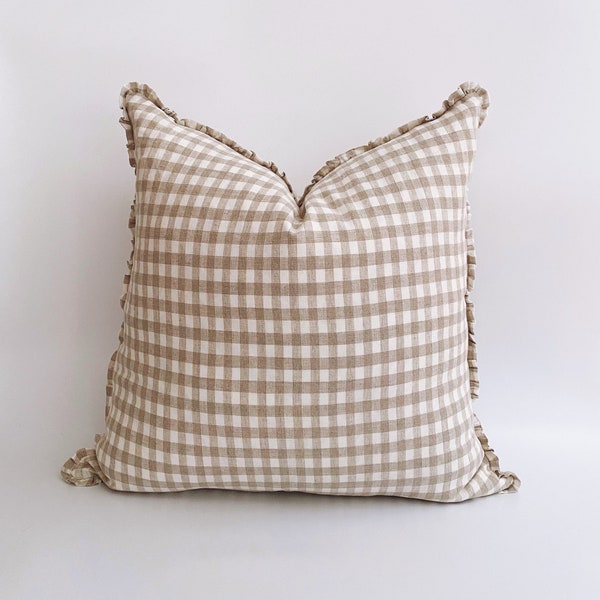 Gingham Pillow Etsy