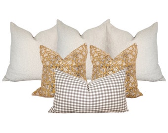 Bed Pillow Combo | King bed pillow Combo | Queen bed pillow combo | large sectional pillow combo