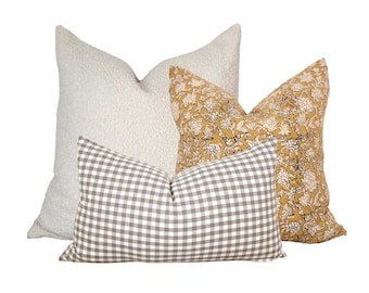 Couch Pillow Combo | Corner Couch Pillow Combo | Throw pillow combo | Couch Cushion Combo, farmhouse pillows