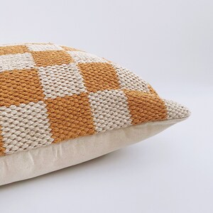 The CALLI 20 X 20 Hand Woven Pillow Cover checkerboard pillow check pillow image 5