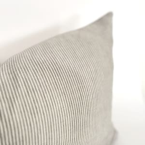 The OLIVIA 15 x 25 Lumbar Leather and Hemp Pillow Cover image 6