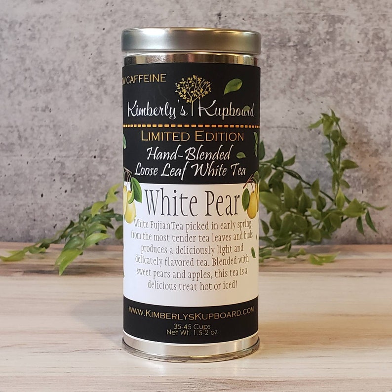 White Pear Tea..Loose Leaf tea.... made with Premium White Etsy