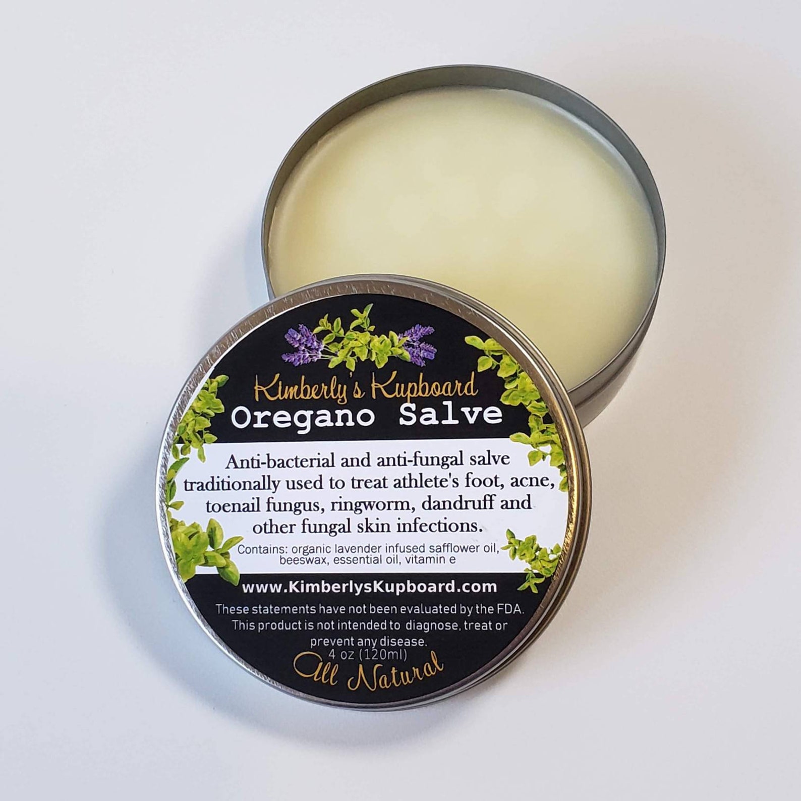 Oregano & Lavender Herbal Salve for Acne and Fungal Infections Etsy