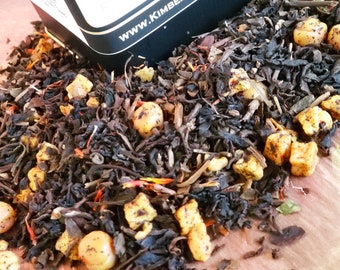 CREME BRULEE TEA | Delicious Autumn Tea | Chrysanthemum Tea | Black Loose Tea | Incredible Yummy Flavored Loose Leaf Tea