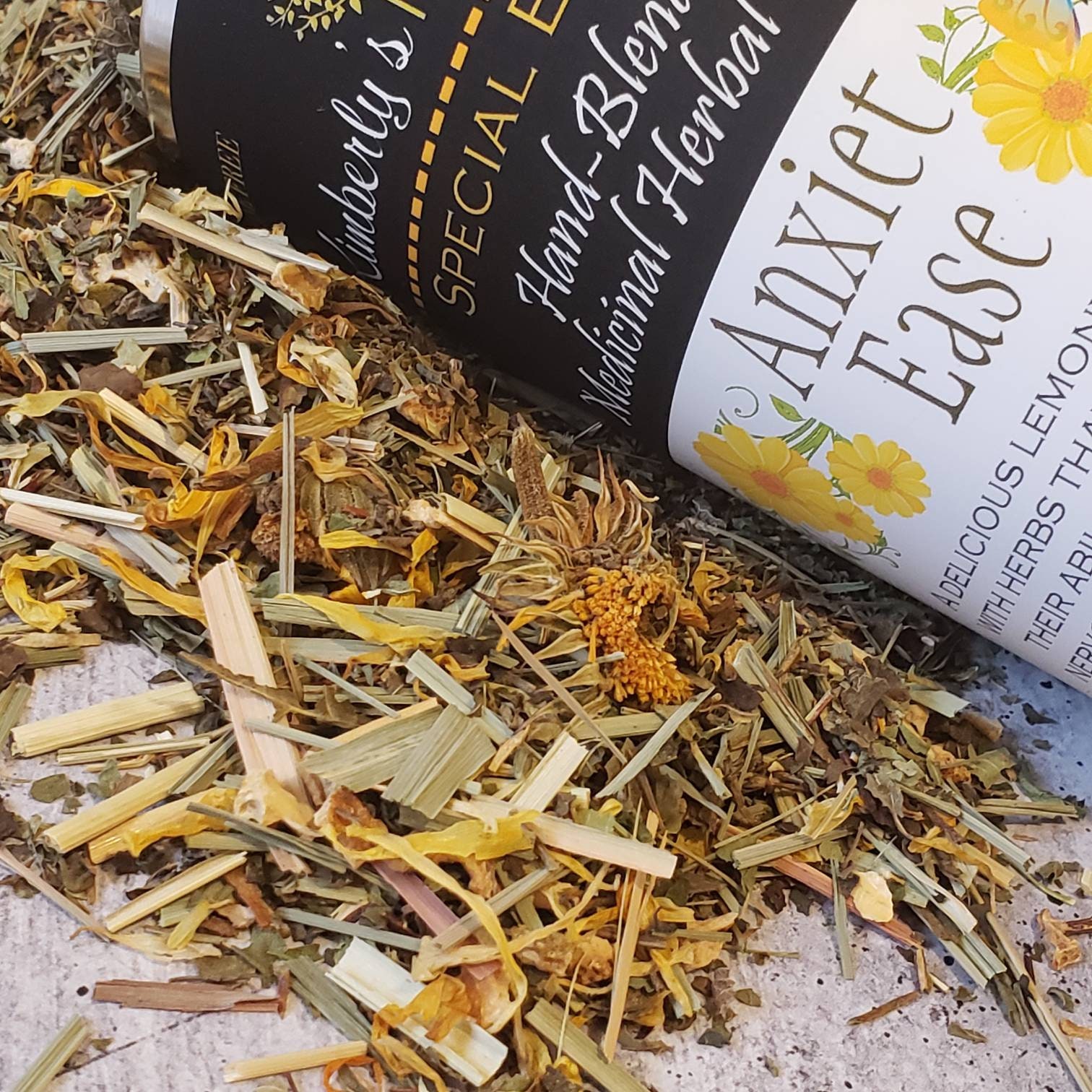 AnxietEase Calming Herbal tea for Anxiety Relief Stress Etsy