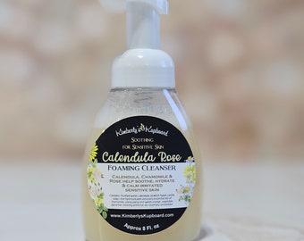 Calendula Rose Foaming Facial Cleanser for sensitive skin