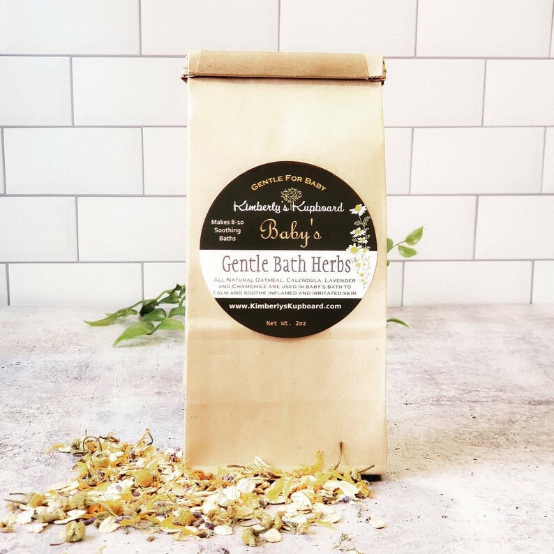 Baby's Bath Herbs for Relaxing Before Bedtime and Soothing Etsy