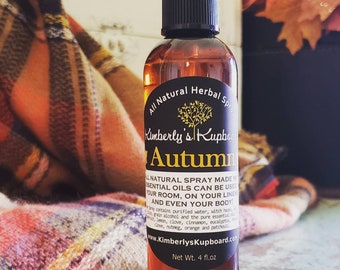 Autumn Essential Oil Spray---Body, Room and Linen Spray for Aromatherapy