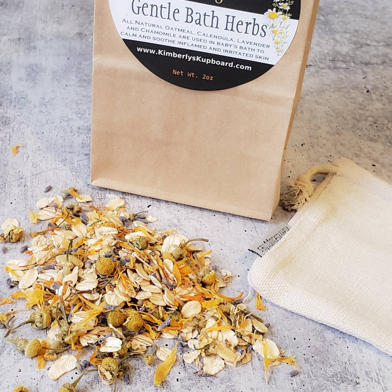 Baby's Bath Herbs for Relaxing Before Bedtime and Soothing Etsy