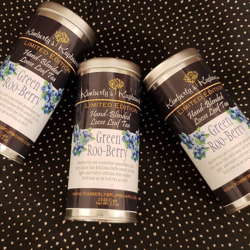 Green Rooibos Tea With Blueberries Cranberries Hibiscus and Etsy