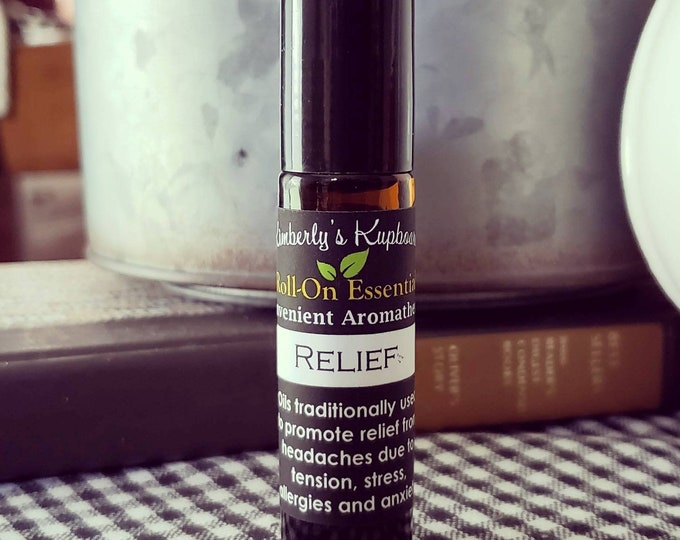 Featured listing image: AROMATHERAPY ROLL ON | Relief Roll On | Organic Convenient Headache Relief 100% Pure Therapeutic Grade Safflower Oil Roll On