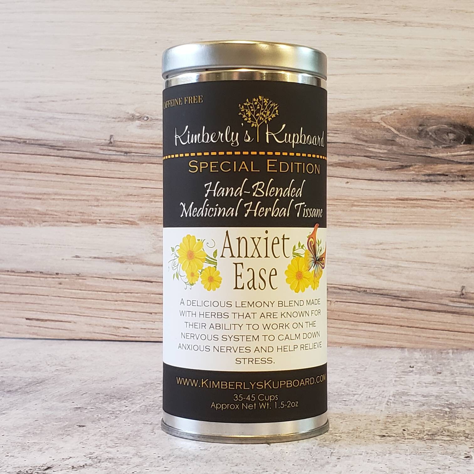 Anxietease Calming Herbal Tea for Anxiety Relief Stress Etsy