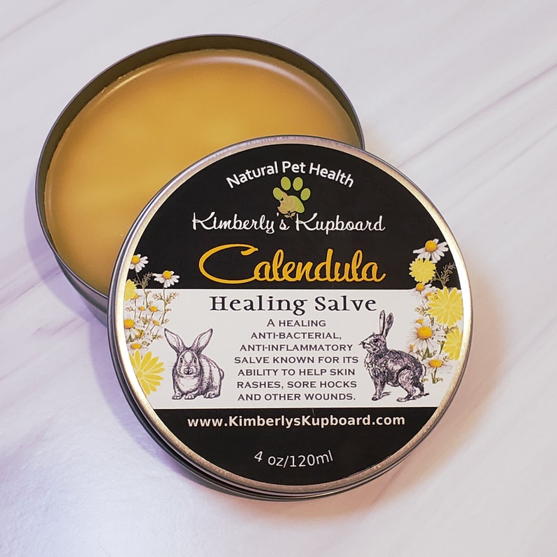 Healing Rabbit Salve with Calendula for cuts scratches Etsy