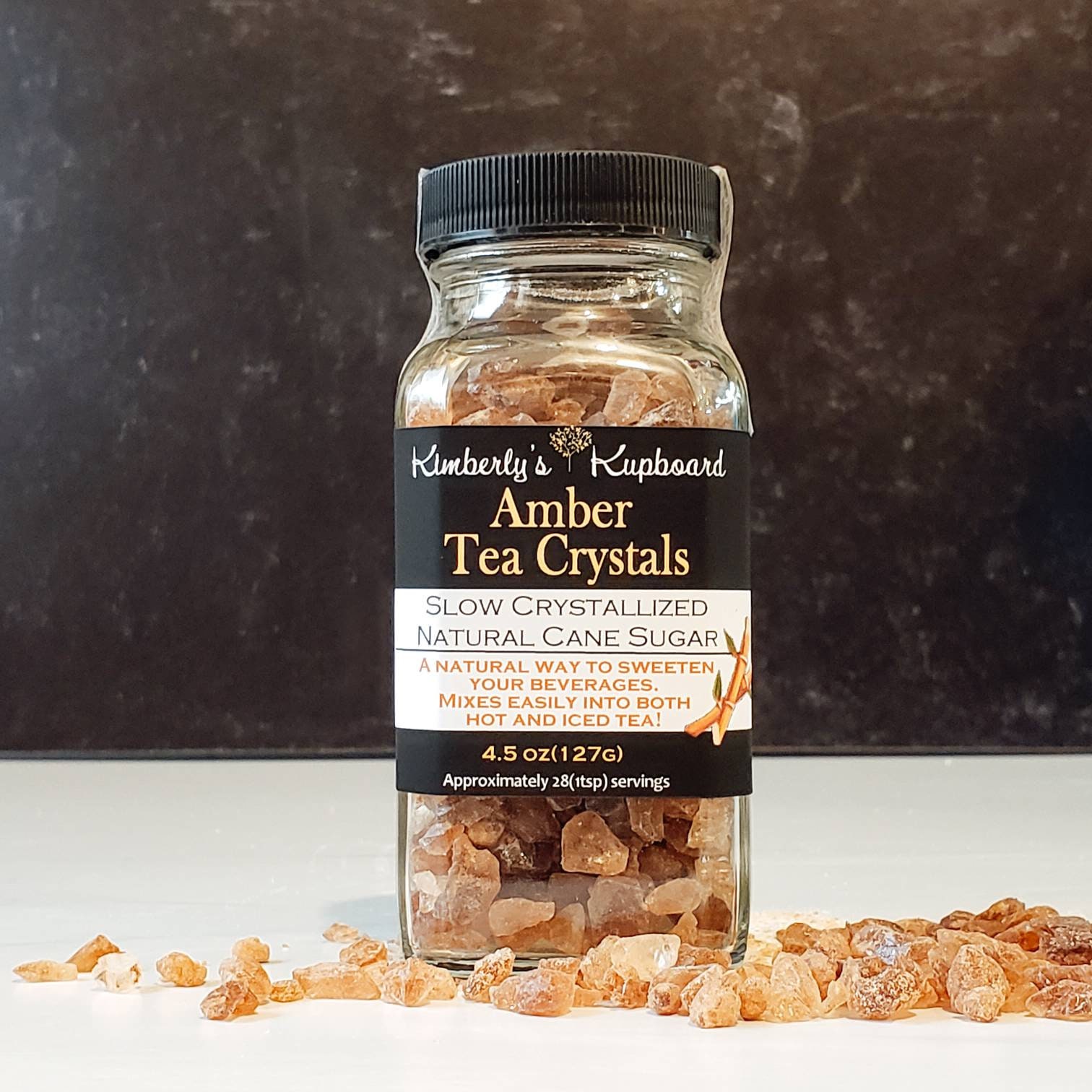 Amber Tea Sugar Crystals .. Rock Sugar For Coffee and Tea .. Etsy