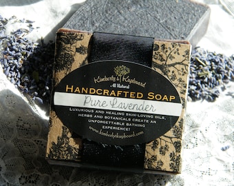 Lavender Soap Cold Process all natural Anti Bacterial Herbal Soap for Anti fungal, Anti Acne help and aromatherapy