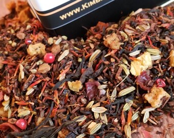 BONFIRE TEA | Cinnamon Tea | Smoked Black Tea | Tasty Fall Tea | Delicious Autumn Blend For Cozy Evenings! Handcrafted Loose Leaf Tea