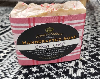 Candy Cane Soap--natural Cold Process Soap